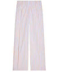 Dries Van Noten - Striped Pleated Trousers - Lyst