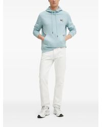 KARL LAGERFELD - Ikon Logo-Patch Hoodie - Lyst