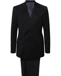 Giorgio Armani - Peak-lapel Double-breasted Suit - Lyst