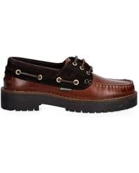 Barbour - Darras Chunky-Sole Lace-Up Boat Shoes - Lyst