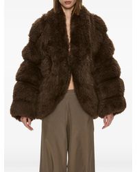 Christopher Esber - Tabatha Tiered Faux-Fur Jacket - Lyst