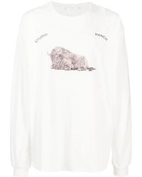 1989 STUDIO - Graphic-Print Cotton Sweatshirt - Lyst