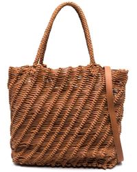 Officine Creative - Spiral-woven Leather Tote Bag - Lyst