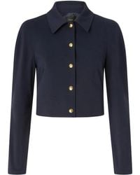 Pinko - Button-Fastening Cropped Jacket - Lyst