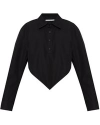 Alexander Wang - Chemise En Coton Biologique À Bout Pointu - Lyst