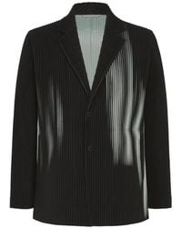 Homme Plissé Issey Miyake - In The Shadow Single-Breasted Pleated Jacket - Lyst