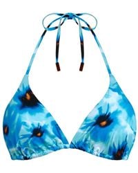 Vilebrequin - Triangle Floral Bikini Top - Lyst