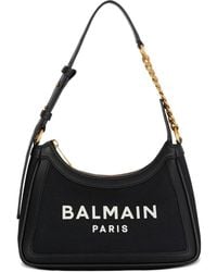 Balmain - B-Army Logo-Plaque Chain Shoulder Bag - Lyst