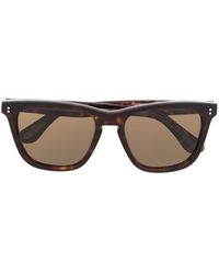 Oliver Peoples - Lynes Square-frame Tortoiseshell Sunglasses - Lyst