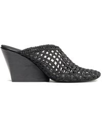 Proenza Schouler - Slant Crochet Wedge Mules - Lyst