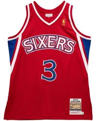 Mitchell & Ness - "Nba Philadelphia 76Ers 96 Allen Iverson" Authentic Jersey - Lyst
