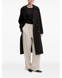 DKNY - Belted Double-Breasted Trench Coat - Lyst