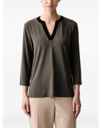 Joseph Ribkoff - V-Neck Three-Quarter-Sleeve Top - Lyst
