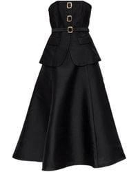 Self-Portrait - Robe Ceinturée À Détail De Boucle - Lyst