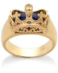 Dolce & Gabbana - Bague Royal En Jaune 18Ct Sertie De Lapis-Lazuli, Rubis Et Saphir - Lyst