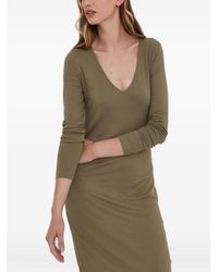 Samsøe & Samsøe - Vestido Largo Con Cuello En V - Lyst