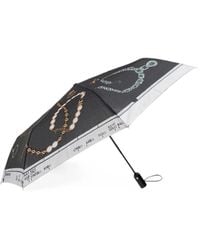 Moschino - Jewellery-Print Folding Umbrella - Lyst