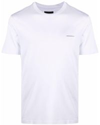 Emporio Armani - T-shirt girocollo con stampa - Lyst