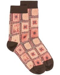 Momoní - Nanami Pattern-Print Socks - Lyst