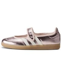 adidas - Samba Jane Metallic Leather Sneakers - Lyst