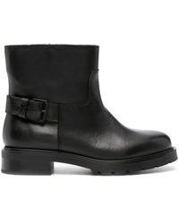 Tommy Hilfiger - Almond-toe Leather Ankle Boots - Lyst