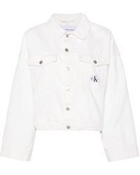 Calvin Klein - Button-up Denim Shirt Jacket - Lyst