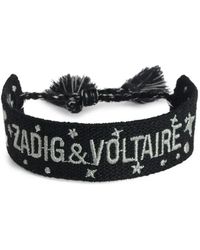 Zadig & Voltaire - Pulsera Tejida Bordada - Lyst