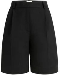 KHAITE - Auggie Pleated Shorts - Lyst