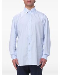 ZEGNA - Stretch-Popeline Shirt - Lyst