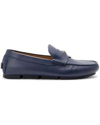 Versace - Medusa Biggie Leather Driving Loafers - Lyst