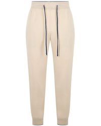 Fedeli - Drawstring-Waistband Cashmere Track Pants - Lyst