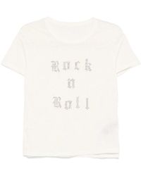 Zadig & Voltaire - T-Shirt À Slogan En Strass - Lyst