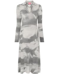 DIESEL - M-Bridge Midikleid - Lyst