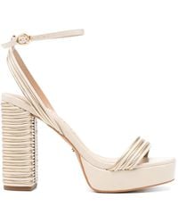 Werner - Platform Heeled Sandals - Lyst