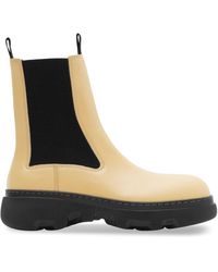 Burberry - Creeper Chelsea-Boots - Lyst