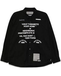 Yohji Yamamoto - Camicia A Maniche Lunghe Con Stampa X Neighborhood - Lyst