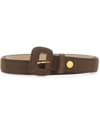 Gianni Chiarini - Suede Buckle Belt - Lyst
