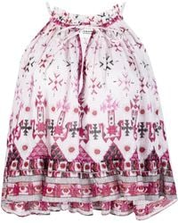 Isabel Marant - Fabino Graphic-Print Top - Lyst