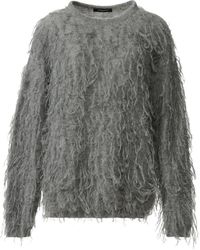 Fabiana Filippi - Feather-Trim Loop-Knit Sweater - Lyst