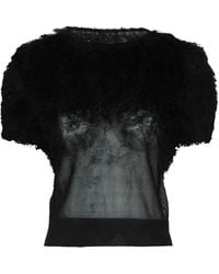Maison Margiela - Blouse Met Korte Mouwen - Lyst