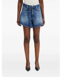 Sportmax - Shorts Fiesta Con Cinturón Y Efecto Degradado - Lyst