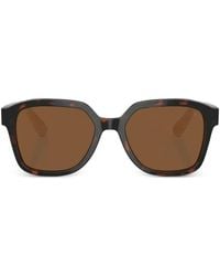 Brunello Cucinelli - Lunettes De Soleil À Monture Géométrique Havana - Lyst