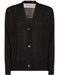 Blanca Vita - V-Neck Button-Up Cardigan - Lyst