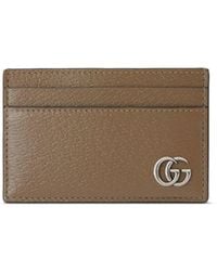 Gucci - Porte-cartes GG Marmont en cuir - Lyst