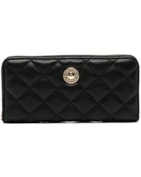 Twinset - Quilted Logo-Plaque Wallet - Lyst