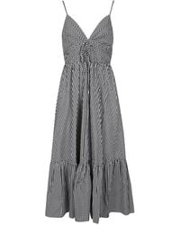 Michael Kors - Ruched Midi Dress - Lyst