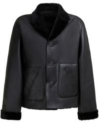 Marni - Omkeerbare Lammy Coat - Lyst