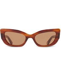 Ganni - X Ace & Tate Sadie Oval-Frame Sunglasses - Lyst