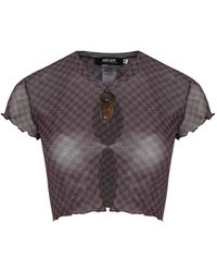 Amir Slama - X Jade Picon Cut-Out Cropped T-Shirt - Lyst