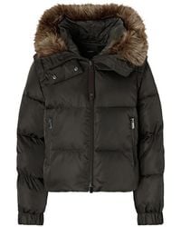 Pinko - Faux-Fur Puffer Jacket - Lyst